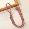 Cuerda de Asa Tejida Semi-Terminada Hecha a Mano Original, Campana de Mano de Cáscara de Fruta Natural, Cuerda Trenzada Especial de Racimo de Uvas, Cuerda para Colgar DIY