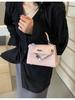 2025 Kelly Primavera Nuevo Candado Bolso Plateado Transfronterizo Lujo Ligero Textura de Alta Gama Bandolera de Hombro Bolso Cuadrado Pequeño para Mujer