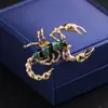Nuevo Broche de Escorpión Esmaltado Personalizado Estilo Europeo y Americano, Broche de Alfiler Audaz y Único Estilo Vintage para Hombres