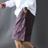 Shorts Cargo Casuales de Verano Estilo Americano Frescos de Alta Resistencia con Bolsillos Grandes para Hombre, Pantalones de Cinco Puntos Holgados con Cordón, Pantalones de Longitud Media Modernos