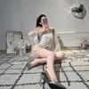 Lencería sexy medias mono sin entrepierna perspectiva tentación pasión ligueros colección traje de pijama para mujer