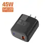 Carregador Rápido de Porta Única Luz Azul 20W Carregamento Rápido Carregador de Celular Adaptador de Tomada Europeu Americano UK Atacado Transfronteiriço