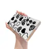 Funda para teléfono Samsung con forma de corazón negro dulce y genial estilo Ins, funda suave de TPU transparente, cubierta protectora anticaídas para Galaxy S25