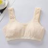 Roupa íntima para estudantes do Ensino Fundamental, estudantes do Ensino Fundamental II e estudantes do Ensino Médio em seu período de desenvolvimento, algodão estilo top faixa anti-volume para meninas