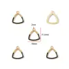 Pingente de Diamante com Gotejamento de Óleo em Moldura Geométrica Acessórios de Joias DIY com Cola Pingente de Chaveiro Brincos Colar W569