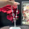 Corrente de Celular com Miçangas Foscas, Corrente com Pingente de Cabaça com Strass Estilo Pulseira para Mulheres, Acessório de Corrente de Cristal Versátil Original Único