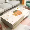 Mantel para mesa de café, no lavable, impermeable y a prueba de aceite, mantel para mesa de comedor de sala de estar, lujo ligero, sensación de alta gama, mantel de vidrio suave, mantel para mesa de café del hogar