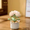 Venta al por mayor del fabricante, Plantas de Girasol Tejidas a Crochet Hechas a Mano en Maceta, Flores Artificiales Terminadas, Decoraciones para el Hogar y la Oficina, Regalos Creativos