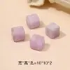 Acessórios de Contas Espaçadoras Cubo de Açúcar de Cristal Natural Feitos à Mão Pulseira DIY Colar Pingente Água-marinha Quadrado Pequenos Acessórios Atacado