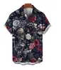 Estación independiente transfronteriza popular camisa casual para hombre de manga corta con estampado digital patrón de calavera una generación de cabello