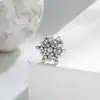 Brincos Exquisitos e Luxuosos Estilo Coreano de Henson com Zircônia e Floco de Neve de Pérola para Piercing de Cartilagem