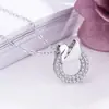 Collar de Círculo de Ganso de Venta Caliente Transfronterizo para Mujer, Temperamento a la Moda, Diamantes Microincrustados, Colgante de Cisne Elegante y Dulce, Collar para Clavícula para Mujer