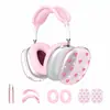 Adecuado para la nueva funda protectora de AirPods Max: Funda protectora transparente de TPU en forma de corazón rosa para auriculares de diadema