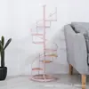 Estante para macetas de sala de estar con balcón, estante para suculentas, estante de hierro verde nórdico, estante de flores de varias capas, decoración de escaleras giratorias para interiores