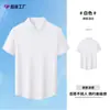 Camisas de Seda de Hielo de Gama Alta con Sensación Fresca, Manga Corta para Hombres y Mujeres, Sin Planchar, Antiarrugas, Camisas Casuales de Negocios, Nuevas Blusas de Verano para el Trabajo