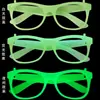 Gafas Luminosas Fluorescentes para Fiesta Infantil Gafas Luminosas Venta Caliente Transfronteriza Monturas de Gafas para Actuación en Escenario