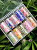 Papel de transferencia para decoración de uñas, papel de estrella, adhesivo japonés, nuevo patrón de flores, joyería popular para uñas en Internet.