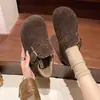 Nuevos Birkenstocks de Felpa Otoño/Invierno 2026 para Mujer Versátiles de Felpa Gruesa Cómodos sin Cordones Zapatos de Algodón Cálidos Mocasines