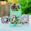 Nueva Insignia Cultural y Creativa Glow-In-The-Dark Caja Sorpresa 75mm Plata Brillante Doble Destello Bolsita Sorpresa Artículos de Anime