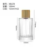 Frasco de Perfume em Estoque 100ml Frasco Cilíndrico Frasco de Perfume de Vidro Transparente Frasco Vazio Frasco Pequeno com Spray Tampa Spray Vidro