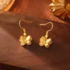 Brincos de Borboleta Banhados a Ouro de Alta Qualidade, Clássicos, Modernos, Elegantes, Românticos, Tendência, Versáteis para Rostos Quadrados e Redondos, Ganchos de Orelha