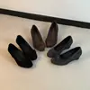 Zapatos de cuña Mary Jane de corte bajo y punta redonda para mujer 2026 Otoño/Invierno Nuevo Diseño Lazo Atmósfera Sencilla Zapatos