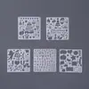 Plantilla de Encaje Transparente para Pintar Mascotas Cuadrada Álbum de Graffiti Hecho a Mano Estilo Clásico Navideño 10cm