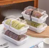 Caja de Empaque para Rollo de Pastel Estilo Japonés Rollo Suizo Rollo Rebanado Estilo Chino Productos Horneados Postre Pastelería Caja para Pastel de Durazno
