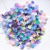 Flor de campana flor de orquídea capullo de flor pétalos de esmalte de color material de borla colgante hecho a mano diy accesorios de horquilla hanfu antiguos