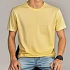 [Camiseta de algodón talla europea] Camiseta de algodón talla europea Transfronteriza Color puro Lisa Clara Una pieza Venta al por mayor Manga corta Aliexpress Amazon