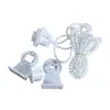 Soporte de plástico estilo antiguo para persiana enrollable, Cadena de cuentas de tracción manual, Accesorios de fijación de cuerda para cortina de baño, Persianas de tela elevables y giratorias