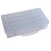Nueva Caja de Almacenamiento Transparente Rectangular de 64 Compartimentos al por Mayor Caja Organizadora de Plástico Mini para Joyería y Herramientas de Uñas
