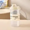 Taza de Leche de Soya para Uso Doméstico, Taza para Bebidas Calientes Apta para Microondas con Tapa, Botella Portátil a Prueba de Fugas para Leche de Soya, Botella Sellada Multifuncional con Escala