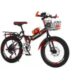 Bicicleta Mountain Bike Dobrável Modelo Infantil Meninos e Meninas Mountain Bike com Freios a Disco Bicicleta de Estudante 6-10-16 Anos Mountain Bike