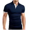 2024 Comercio electrónico transfronterizo europeo y americano verano hombres casual de negocios camiseta de manga corta tops moda popular polo