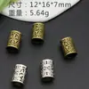 Qk097 Extensiones de Cabello con Runas Vikingas Cuentas de Agujero Grande Accesorios para Joyería DIY de Aleación Fábrica de Extensiones para Dreadlocks Suministro Directo