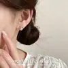 Pendientes de plata de ley S925 con hoja de diamante triturado y perla natural para mujer, lujo ligero, estilo de alta gama, nuevos accesorios para orejas de verano 2026