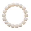 Pulseras de Raíz de Bodhi de Jade Blanco Natural para Hombres y Mujeres, Círculo Único Envuelto Alrededor de los Dedos, Cuentas Budistas Suaves, Pulseras de Juego de Disco para Estudiantes, Venta al Por Mayor de Joyería