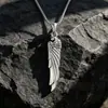 Collar con colgante de alas de acero de titanio, oro y plata, accesorios de moda para hombres y mujeres, joyería de hip hop al por mayor SP784