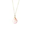 Collar de Plata de Ley 925 con Perlas de Sirena, Diseño de Nicho de Moda, Colgante de Cono Gota de Agua, Cadena Clavícula de Bombilla Pequeña