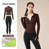 Chaqueta Deportiva de Otoño e Invierno con Forro Polar para Yoga, Correr, Fitness, Ajustada, Pantalones de Yoga Slim, Ropa de Yoga Gruesa Lulu, Traje