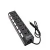 Hub USB de 7 Portas com Interruptor Independente Hub de 7 Portas com Interruptor Hub USB Um-Ponto-Sete para Computador
