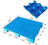Palete Plástico Plano de Nove Pés 1210 para Logística com Empilhadeira, Armazenamento em Depósito, Base para Carga, Base Elevada à Prova d'Água