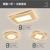 Lámpara de Techo Combinada Estilo Chino Nuevo Elegante Sencillo con Veta de Madera Nórdica Creativa para Comedor, Dormitorio, Sala de Estar Paquete de Iluminación para Toda la Casa