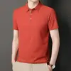 Camiseta de Manga Corta Transpirable de Waffle Estilo Nuevo Verano 2022 Talla Grande Holgada Camiseta Polo de Solapa Fina para Hombre