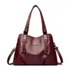 Comercio Exterior 2026 Nuevo Bolso de Mano de Cuero Suave Bolso Bandolera para Hombro Bolso para Mamá Bolso de Alta Moda para Mujer