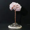 Árbol de grava de cristal natural al por mayor, pieza de ágata de la fortuna, árbol de la fortuna hecho a mano, decoración de escritorio para el hogar, regalo