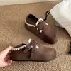 Sandálias Birkenstock plataforma retrô marrons da moda para mulheres, nova coleção de outono 2026, perfeitas com vestidos, que aumentam a altura, sapatos únicos versáteis