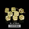 Jingdian Jewelry Piedra Natural Cubo de Cristal Cubo Individual de Aguamarina Accesorios para Joyería DIY Productos Semi-Terminados Venta al por Mayor