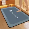 Alfombrilla de baño suave de tierra de diatomeas absorbente, alfombrilla antideslizante de secado rápido para puerta de baño, alfombrilla para pies, alfombrilla de puerta de baño, alfombrilla de puerta para el hogar